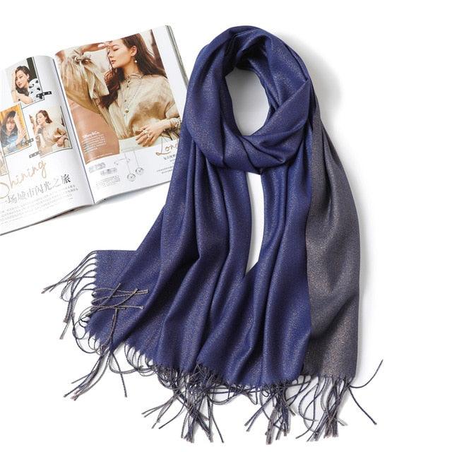 Cashmere-like Scarf Hijab Winter Shawl Wrap Scarf - TeresaCollections
