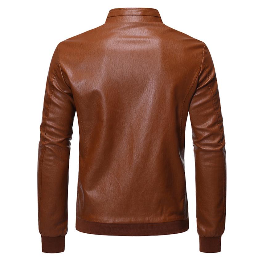 Men's Faux Leather Motorcycle Jackets - TeresaCollections