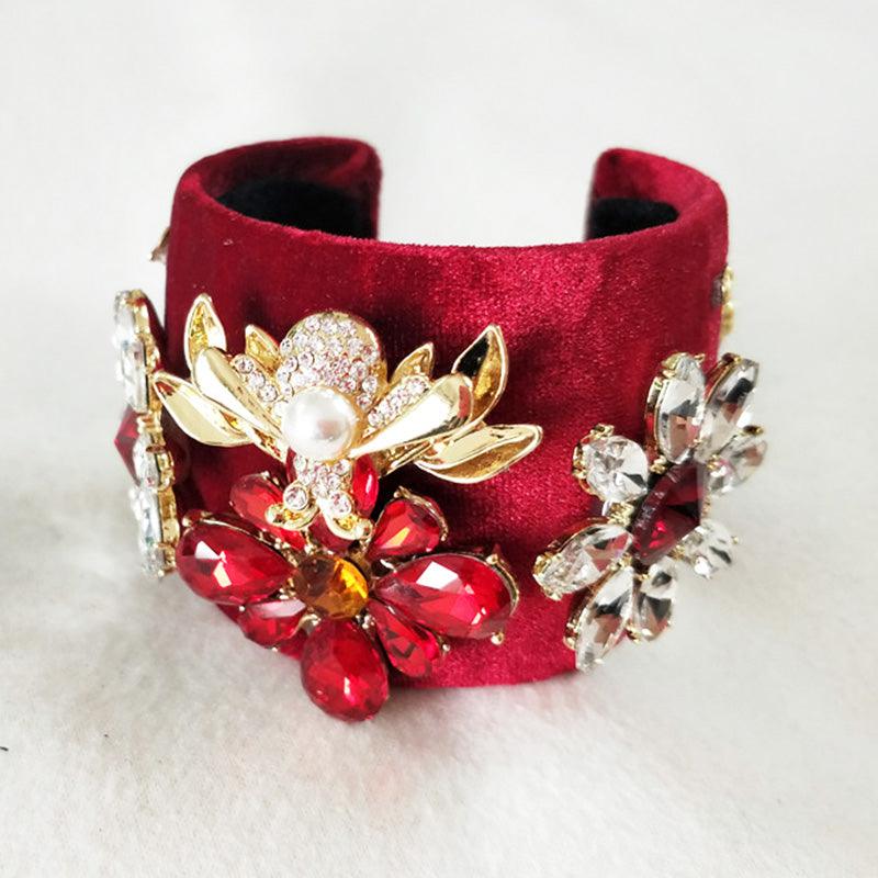 Luxury Elegant Rhinestone Open Bracelets - TeresaCollections