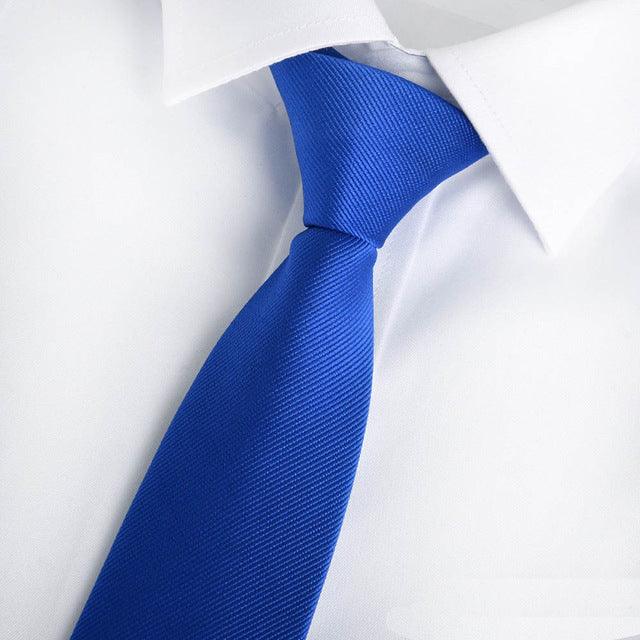 Men Striped Zipper Necktie Gentlemen Neck Tie - TeresaCollections