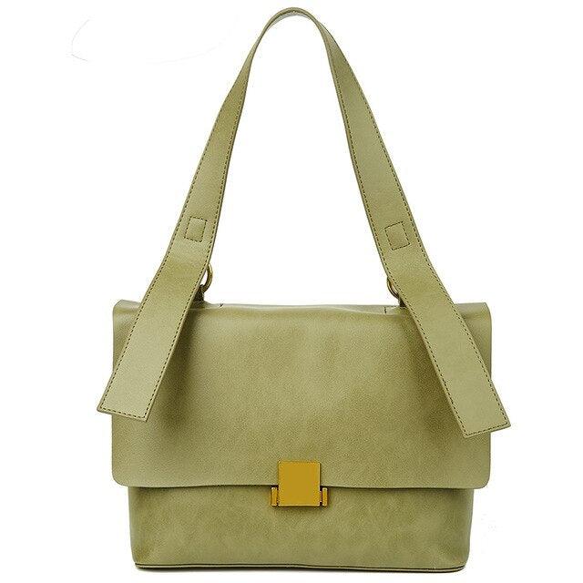 Top-handle Genuine Natural Leather Small Handbag - TeresaCollections