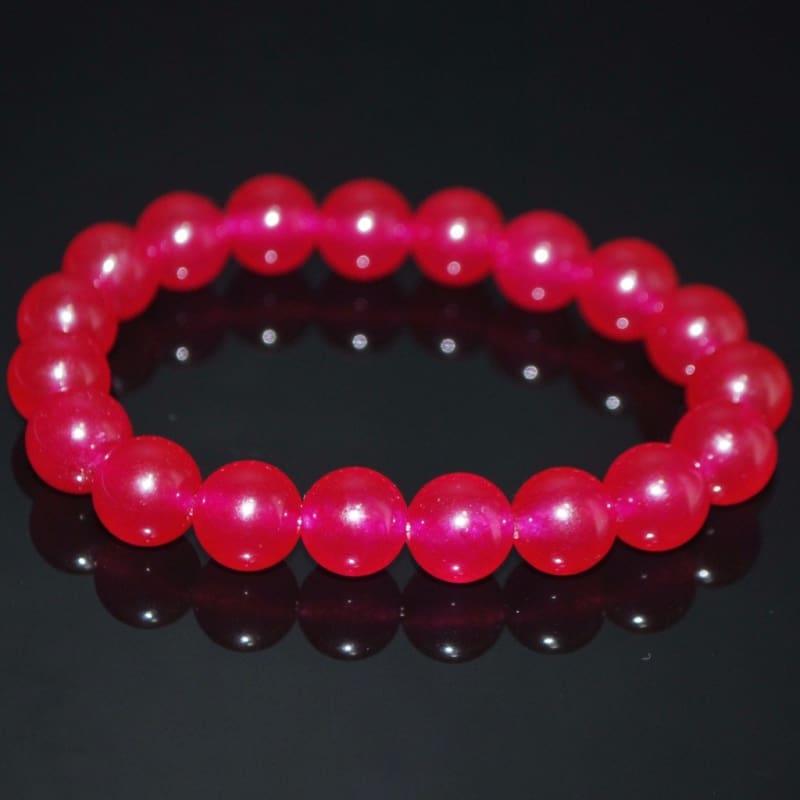 Berry Carnielan Agate Stretch Bracelets - Handmade