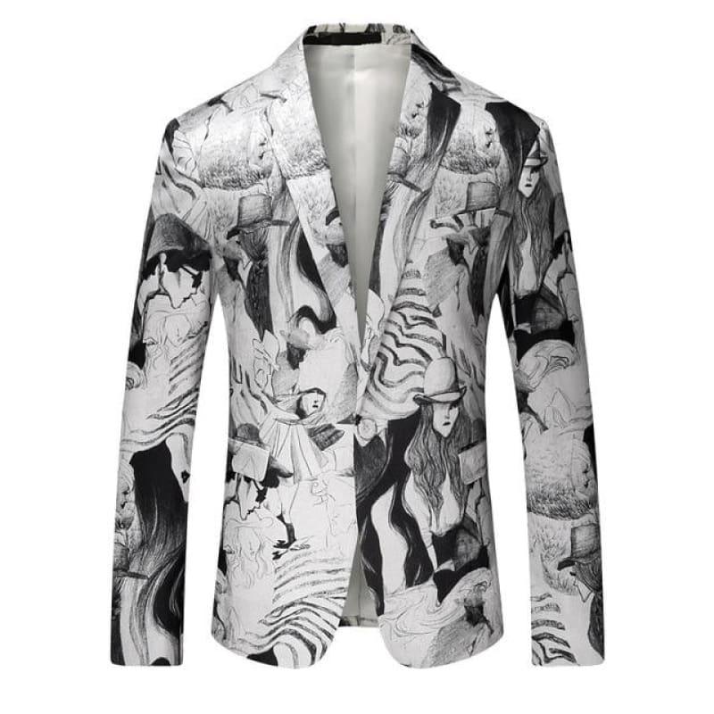 Fashion Mens Casual Stylish Luxury Mens Jackets - White / 4XL - Mens jackets