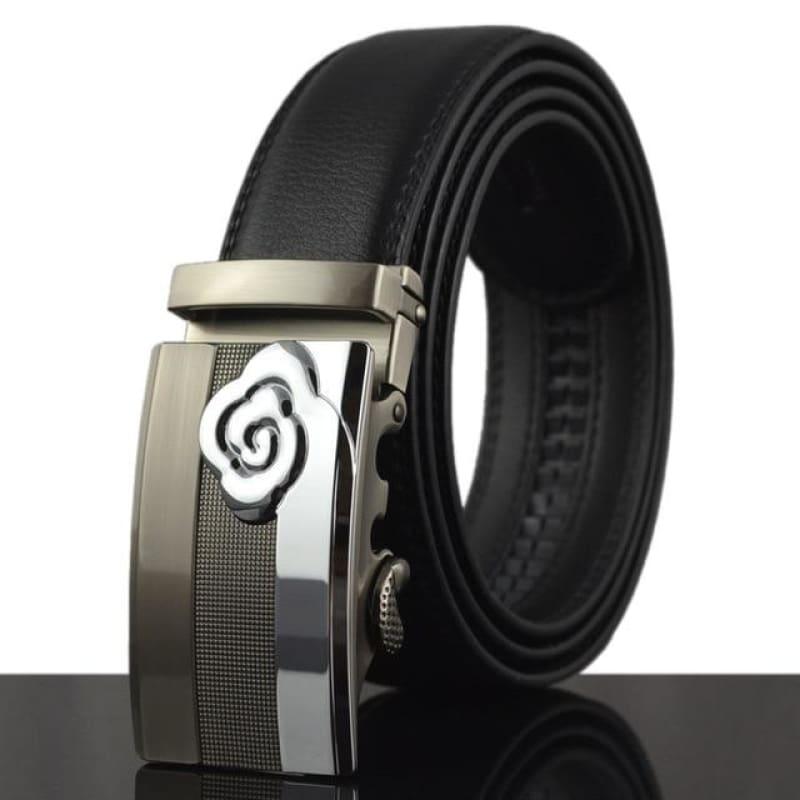Genuine Leather High Quality Brand Black Formal Business Belt - 10 / 115cm - belt