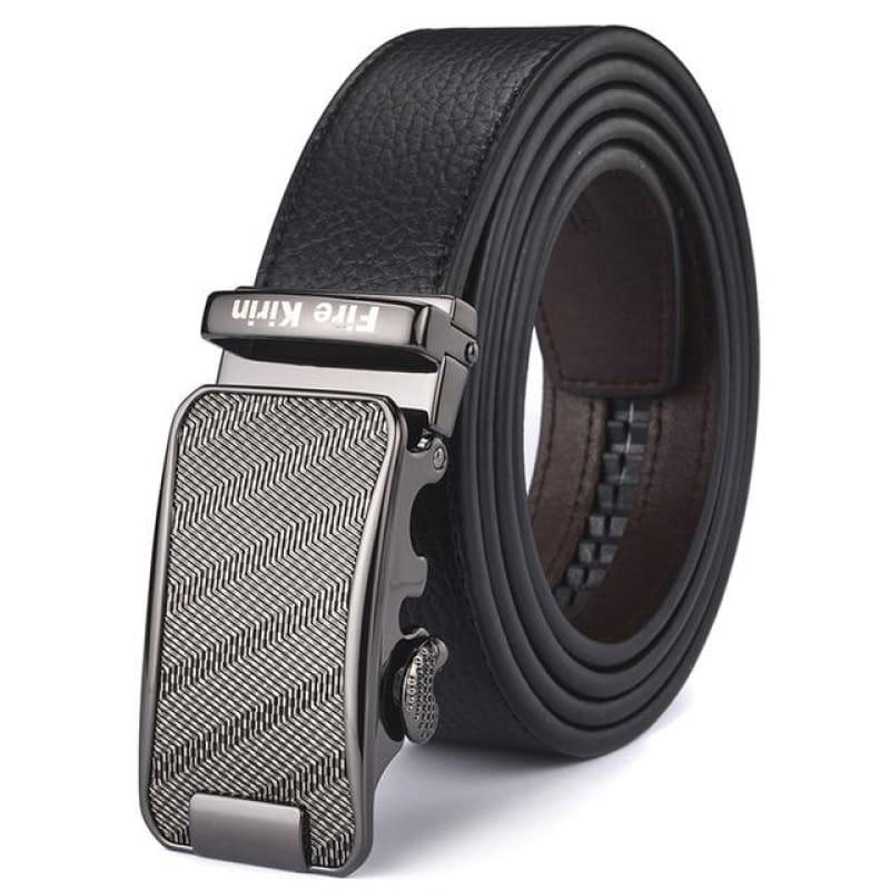 Genuine Leather High Quality Brand Black Formal Business Belt - 14 / 115cm - belt