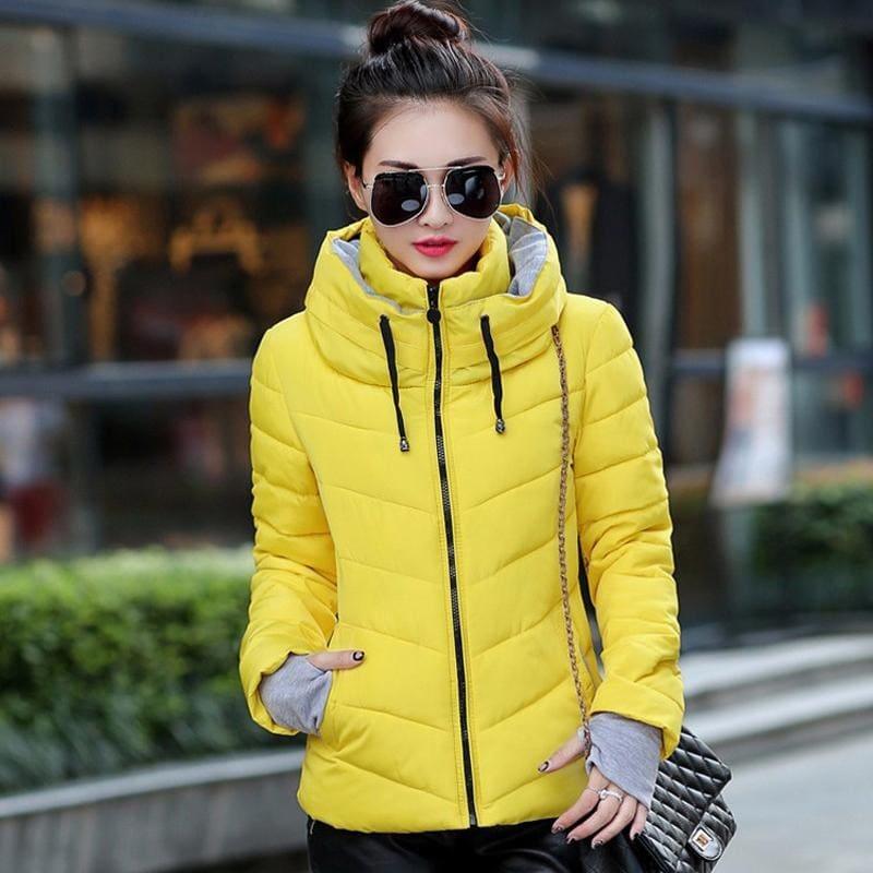 Hooded Winter Women Hooded Cotton Padded Coat - TeresaCollections