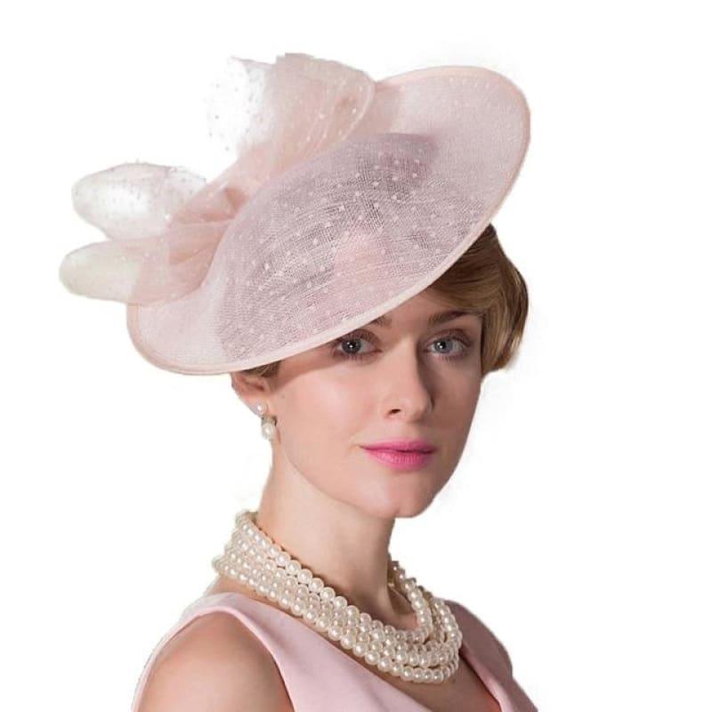 Linen Pillbox Fascinators Hat Derby Dress Summer Cocktail Fedoras - Hats