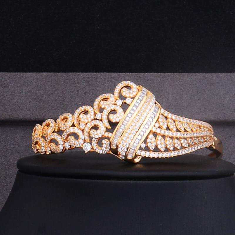 Luxury Climbing Flower Bridal Cubic Zirconia Necklace Dubai 4PCS Jewelry Set - jewelry set