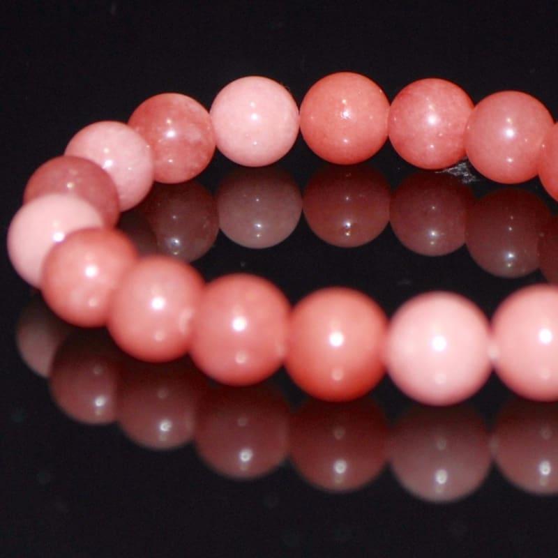 Pink Morganite Agate Gemstone Bracelets - Handmade
