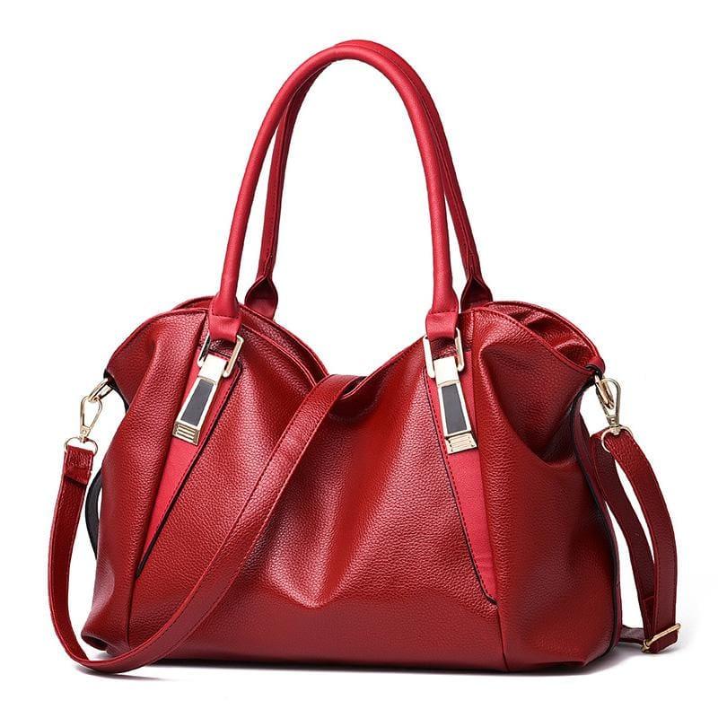 Portable Shoulder Bag Office Ladies Hobos Tote Handbag - Red / 32X27X10Cm - Bag