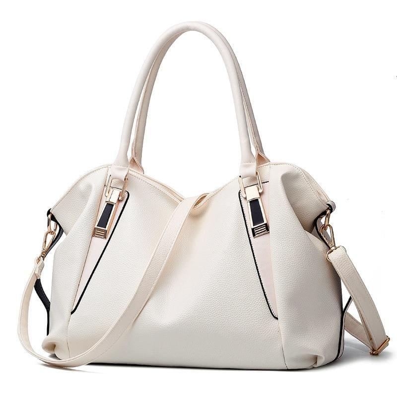 Portable Shoulder Bag Office Ladies Hobos Tote Handbag - White / 32X27X10Cm - Bag