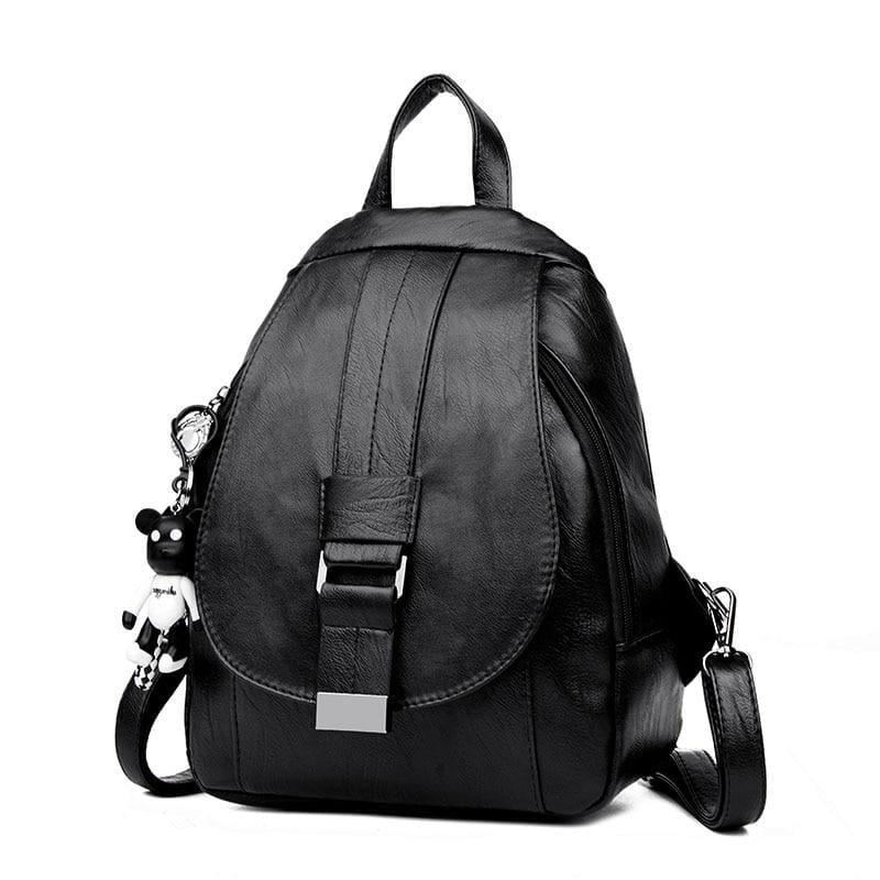 Preppy Style Backpack School Small Shoulder Bag - black / L25cm W23cm Thk10cm - Back pack