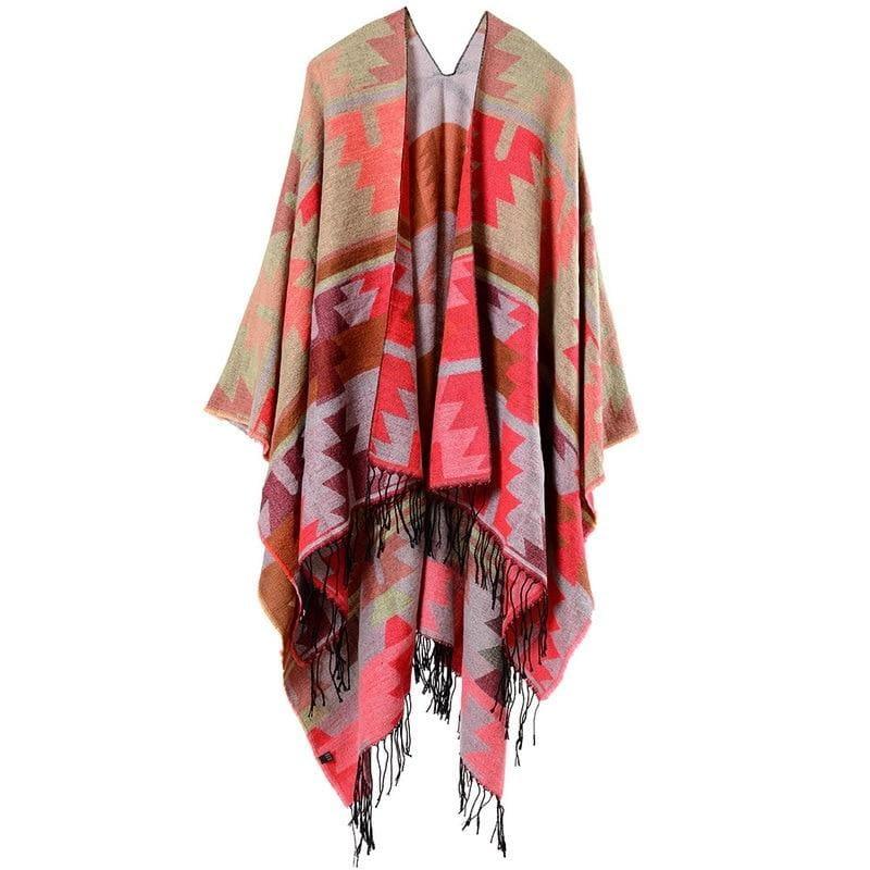Ruicestai Ponchos and Shawl Knit Cashmere Scarf - D5 - scarf