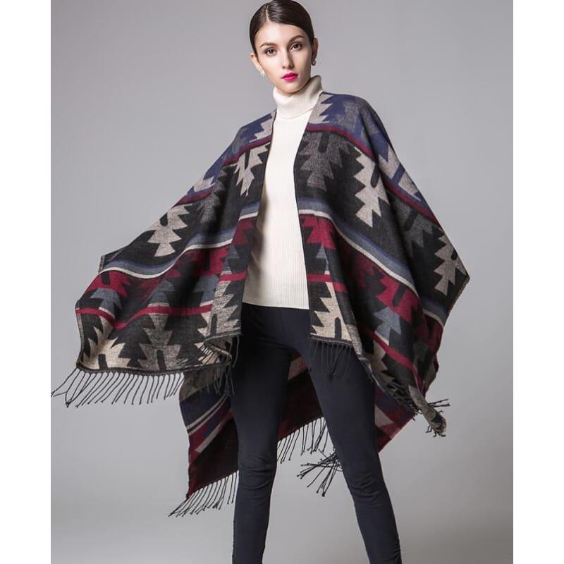 Ruicestai Ponchos and Shawl Knit Cashmere Scarf - picture - scarf