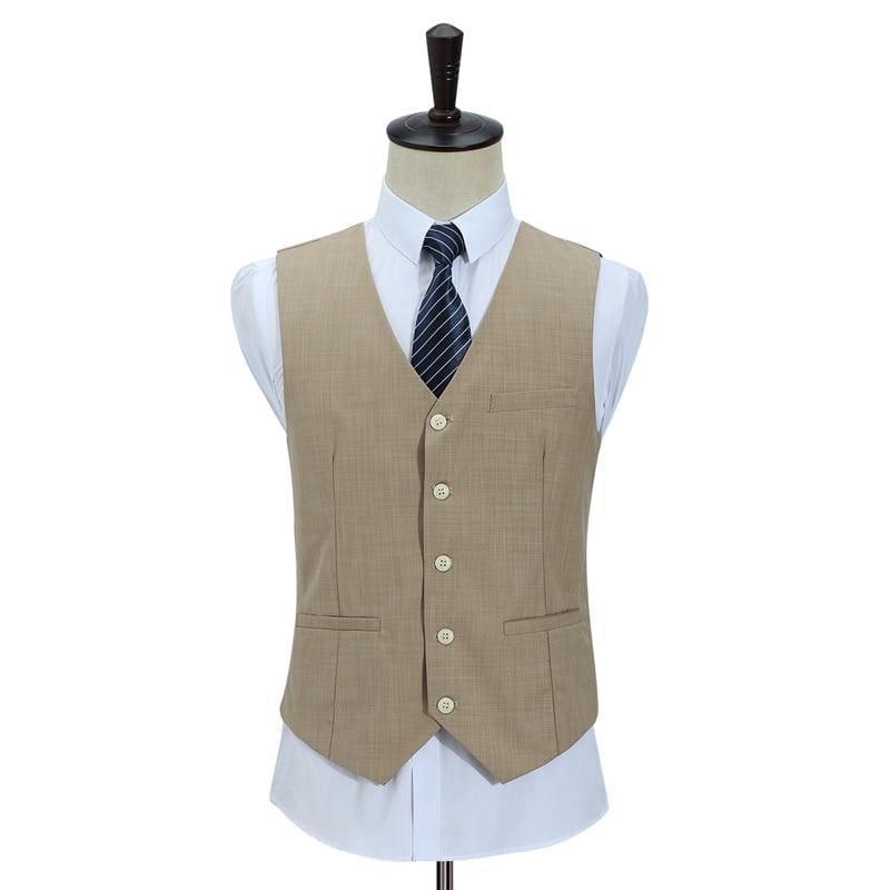 White Three Piece Business Mens Suits - mens suits
