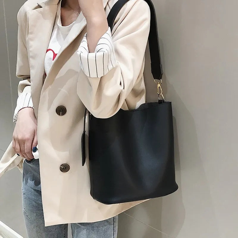 Two piece/set Bucket Shoulder Crossbody Bag