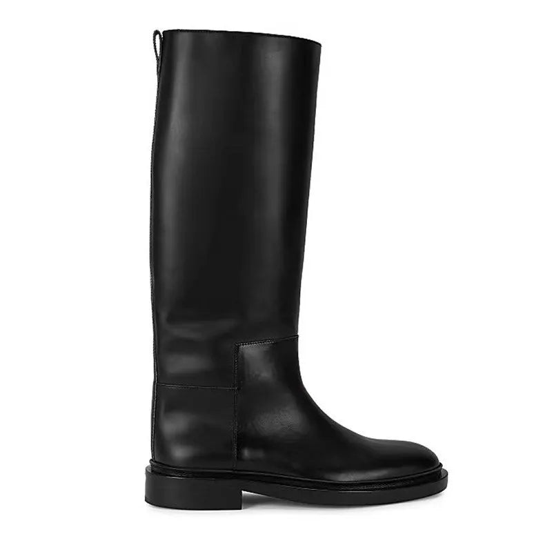 Genuine Leather Boots Women Knee High Boots