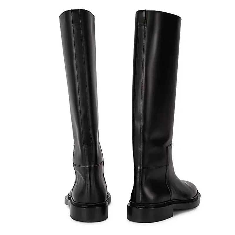 Genuine Leather Boots Women Knee High Boots