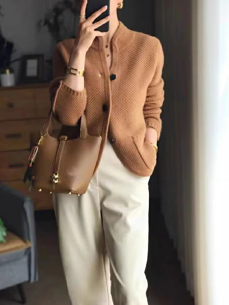 Elegant Casual Chic Sweater  Jacket
