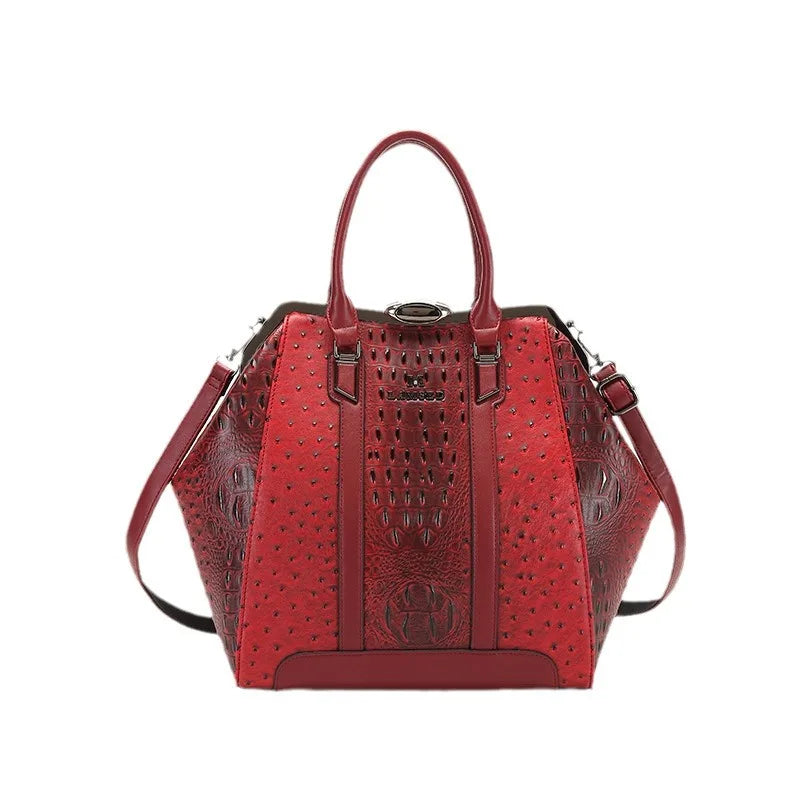 Retro Crocodile Pattern Trendy Handbag
