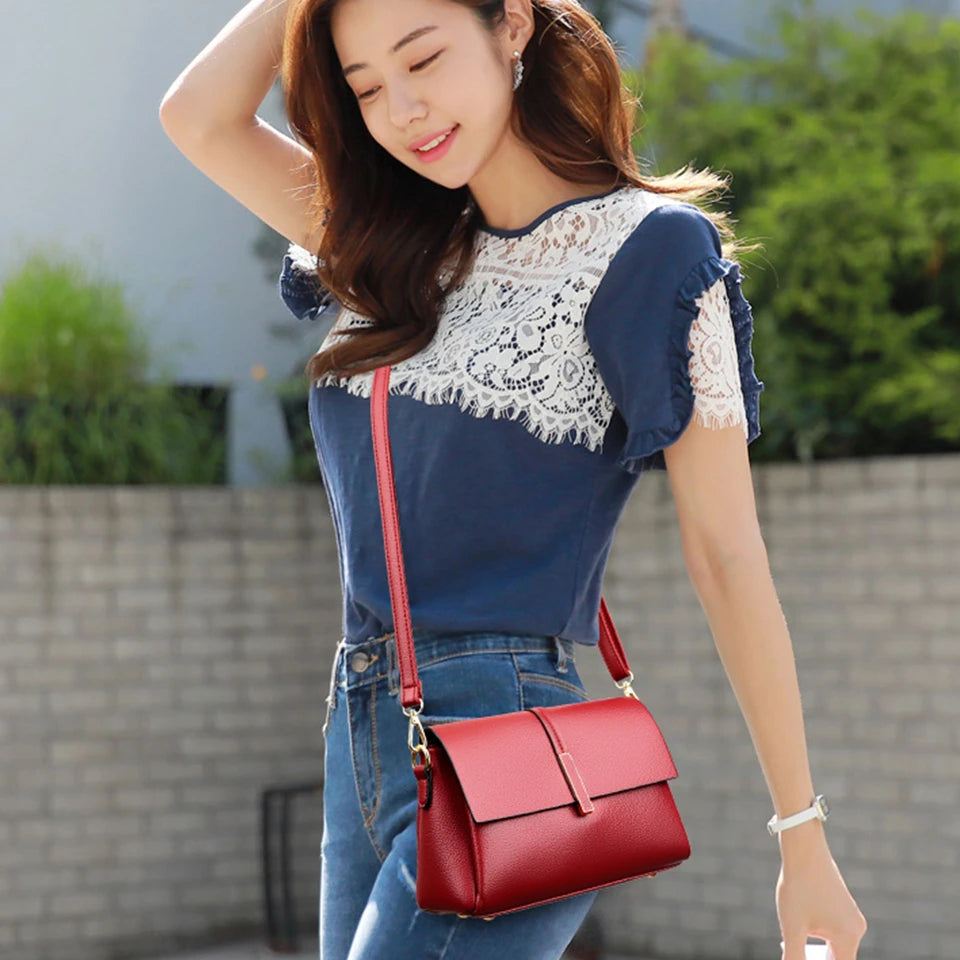 Soft Leather Crossbody Bag