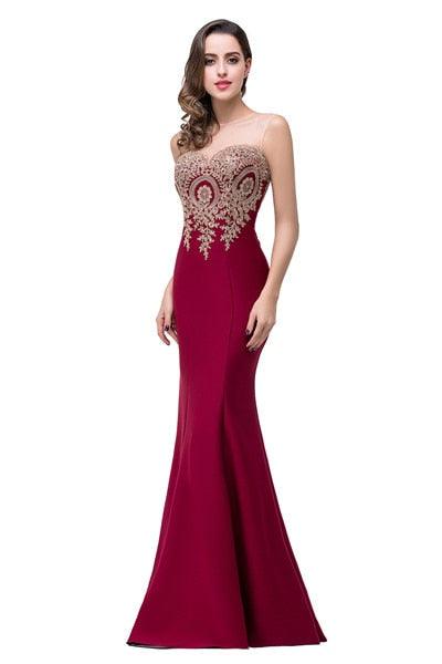 Purple Long Bridesmaid Dress - TeresaCollections
