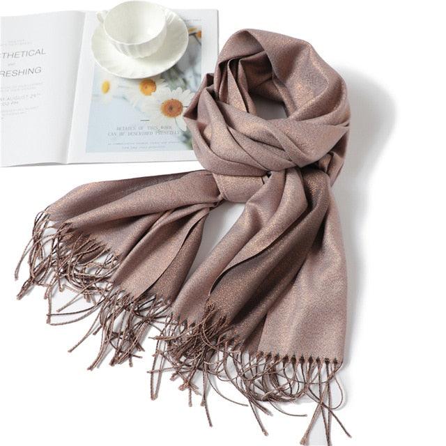 Cashmere-like Scarf Hijab Winter Shawl Wrap Scarf - TeresaCollections