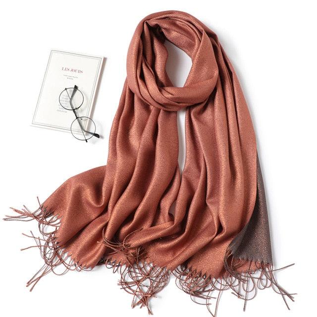 Cashmere-like Scarf Hijab Winter Shawl Wrap Scarf - TeresaCollections