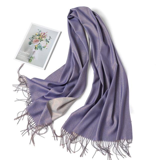 Cashmere-like Scarf Hijab Winter Shawl Wrap Scarf - TeresaCollections