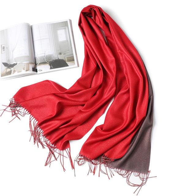 Cashmere-like Scarf Hijab Winter Shawl Wrap Scarf - TeresaCollections