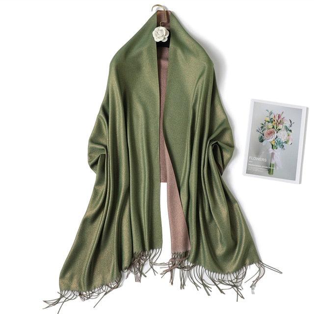 Cashmere-like Scarf Hijab Winter Shawl Wrap Scarf - TeresaCollections