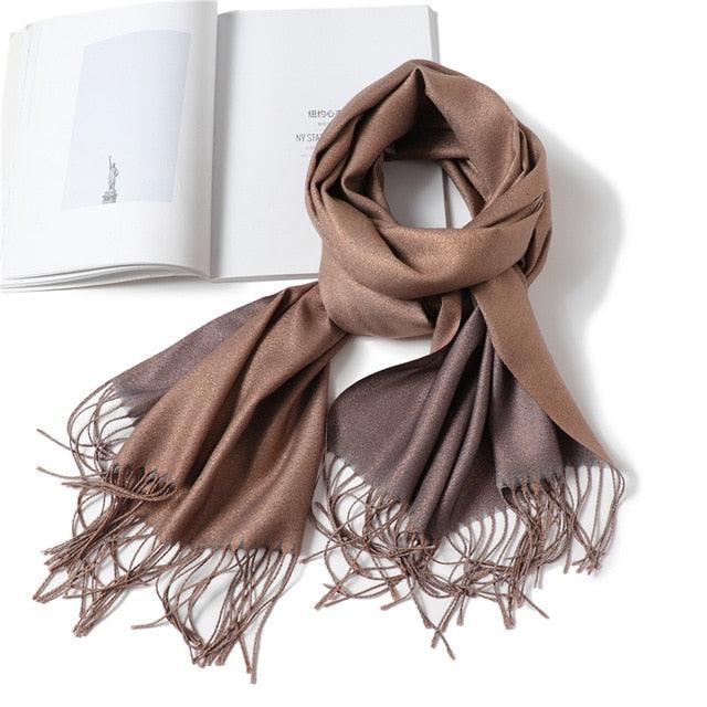 Cashmere-like Scarf Hijab Winter Shawl Wrap Scarf - TeresaCollections