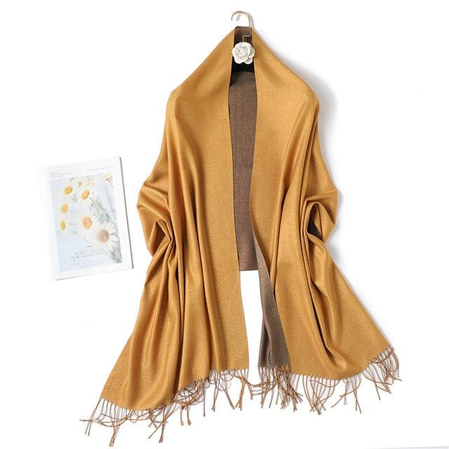 Cashmere-like Scarf Hijab Winter Shawl Wrap Scarf - TeresaCollections