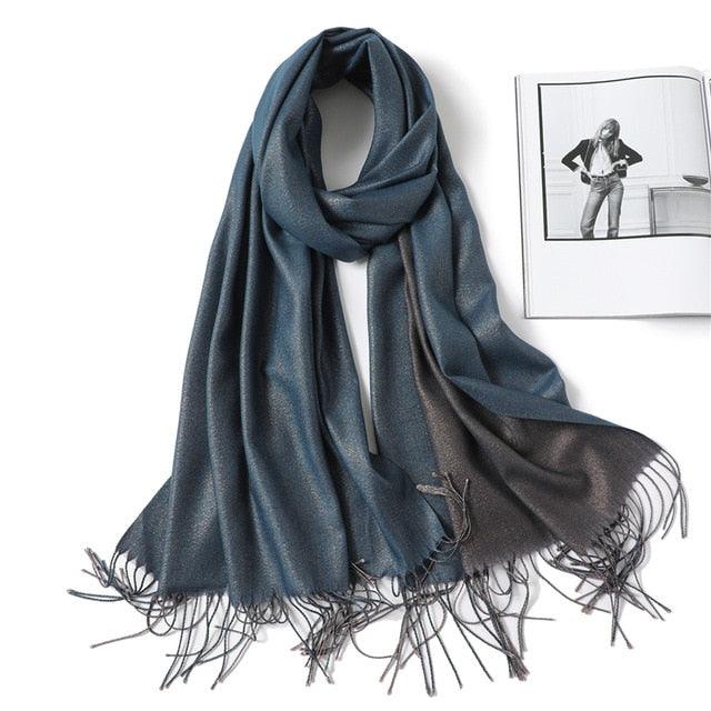 Cashmere-like Scarf Hijab Winter Shawl Wrap Scarf - TeresaCollections