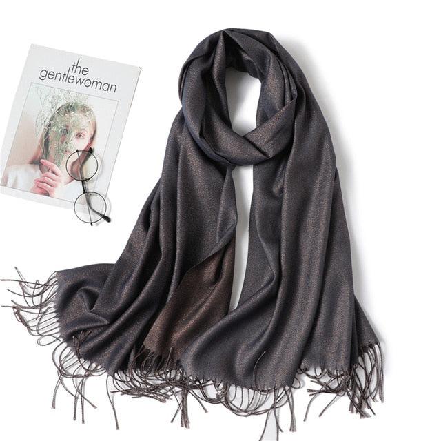 Cashmere-like Scarf Hijab Winter Shawl Wrap Scarf - TeresaCollections