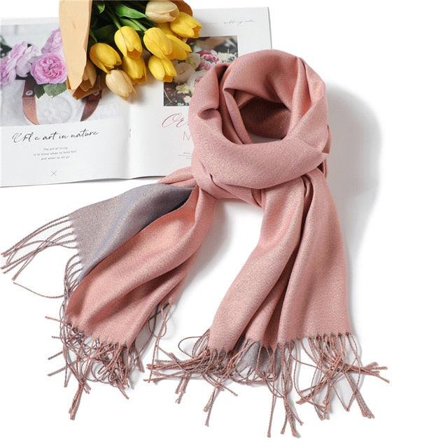 Cashmere-like Scarf Hijab Winter Shawl Wrap Scarf - TeresaCollections