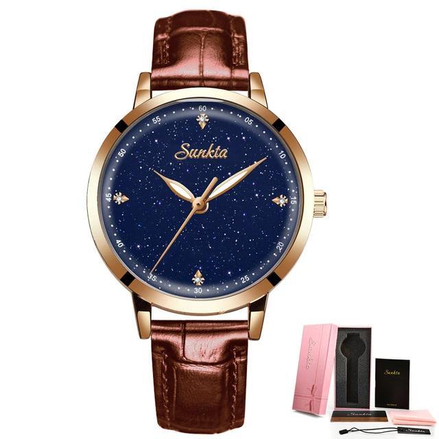 Leather Strap Casual Watch - TeresaCollections