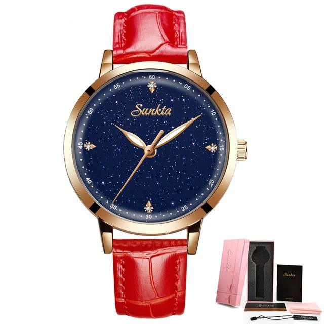 Leather Strap Casual Watch - TeresaCollections