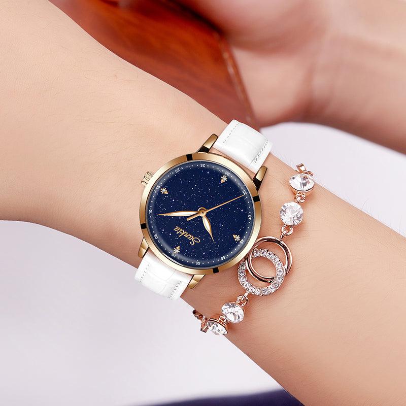 Leather Strap Casual Watch - TeresaCollections