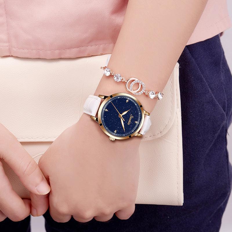 Leather Strap Casual Watch - TeresaCollections