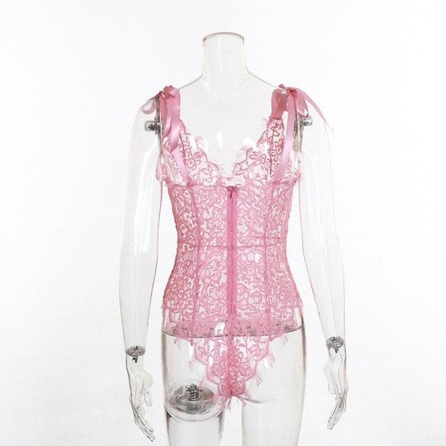 Lace G String Sling Sleepwear Teddies Bodysuits - TeresaCollections