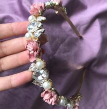 Baroque Exquisite Hand-beaded Crystal Full Headband - TeresaCollections