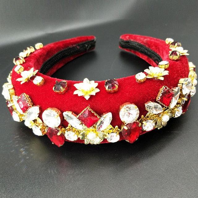 Colored Rhinestones Crystal HairBands - TeresaCollections