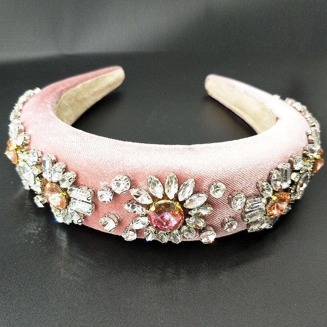 Colored Rhinestones Crystal HairBands - TeresaCollections