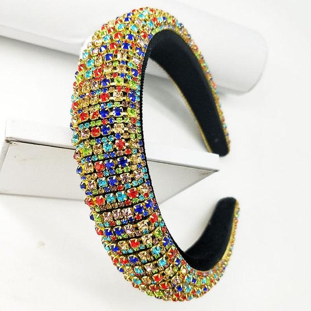 Colored Rhinestones Crystal HairBands - TeresaCollections