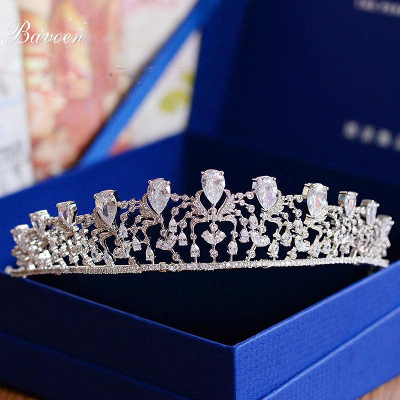 Evening Pearls Crowns Wedding Tiara - TeresaCollections
