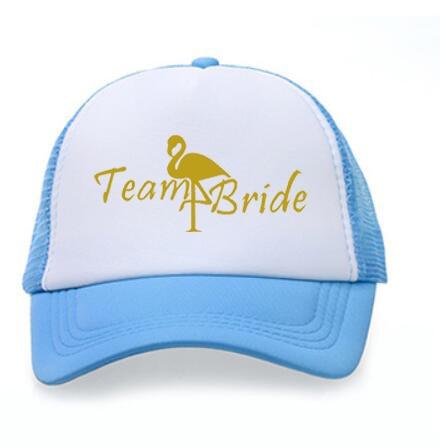 Flamingo Trucker Hat Gold Vinyl wedding party Bachelorette Baseball  team bride hats - TeresaCollections