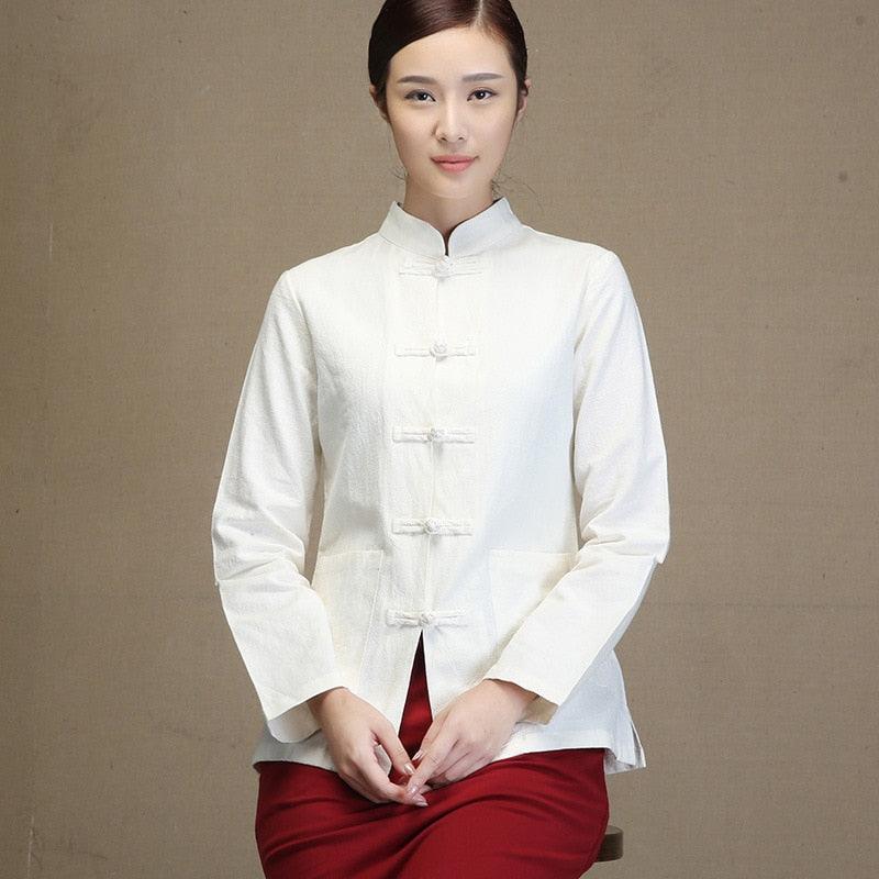 Vintage Chinese Tang Suit Top - TeresaCollections