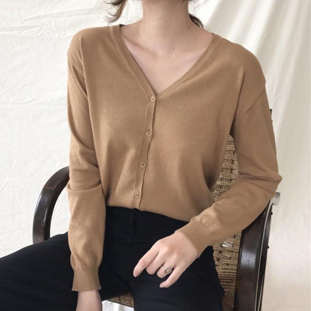 Knit Minimalist Elegant Slim Sweater Top - TeresaCollections