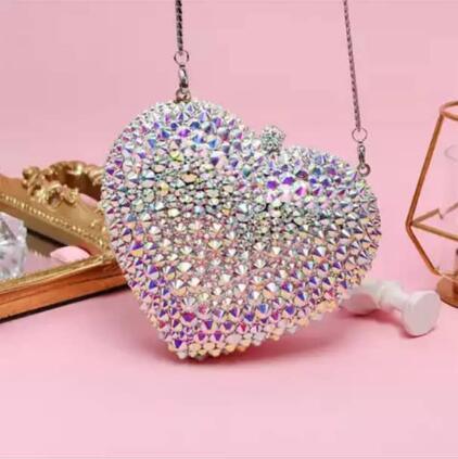 Heart Shape Clutch Bag - TeresaCollections